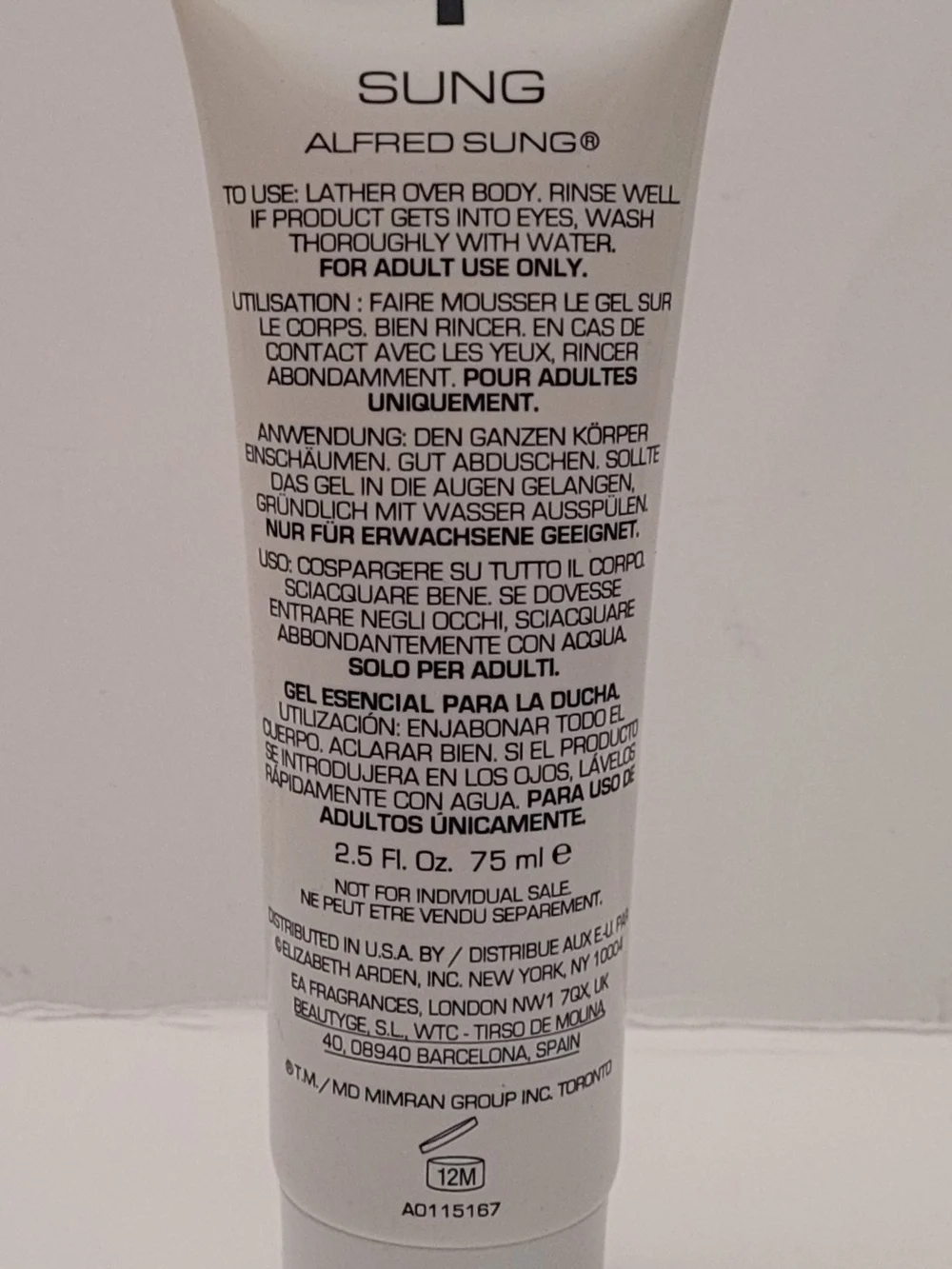 ALFRED SUNG SUNG Refreshing Shower Gel - White